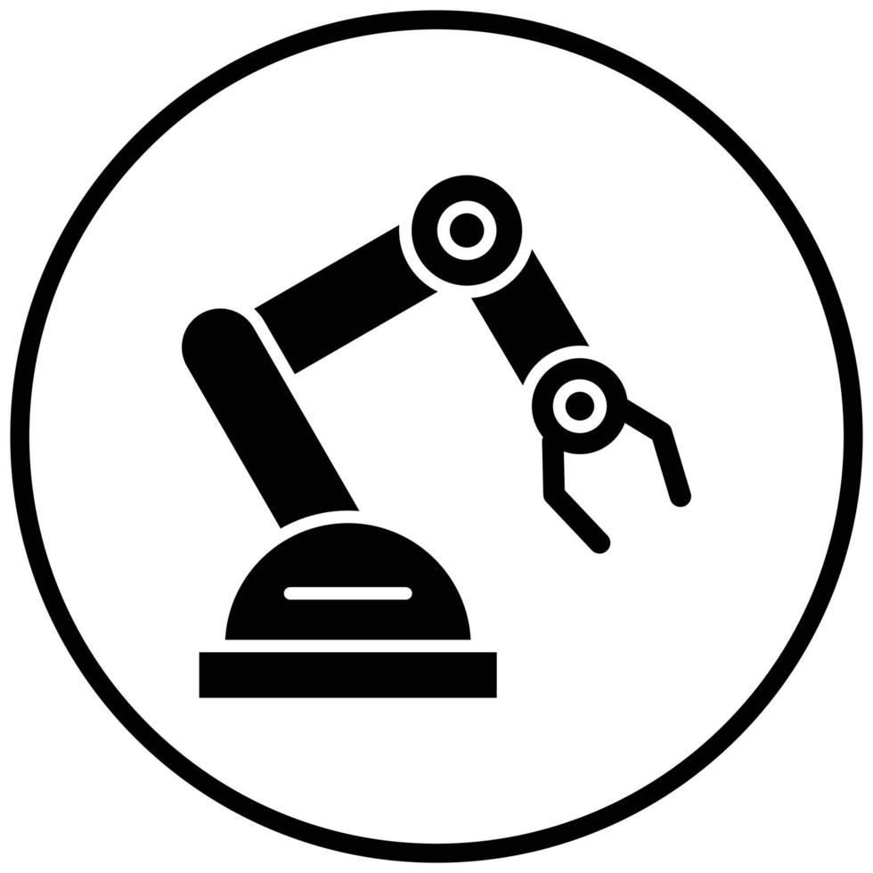 Mechanical Arm Icon Style vector