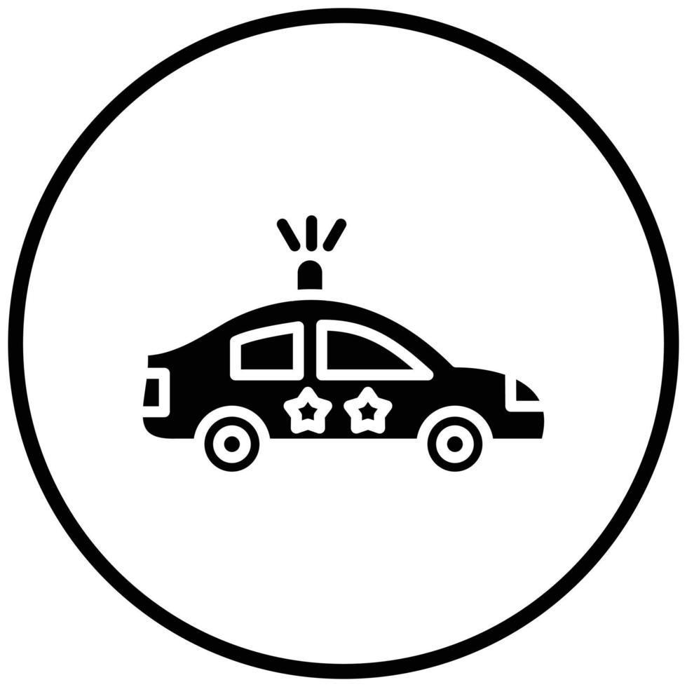 Police Car Icon Style vector