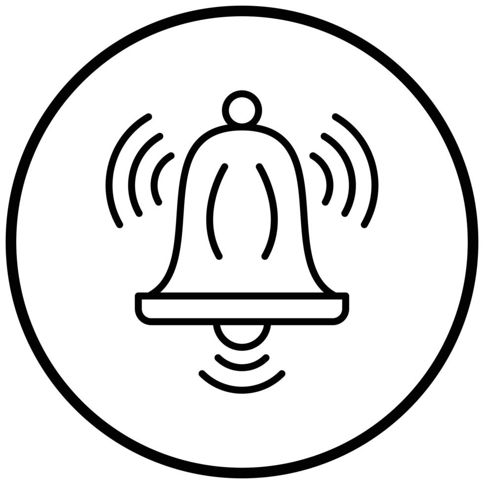 Ring Bell Icon Style vector