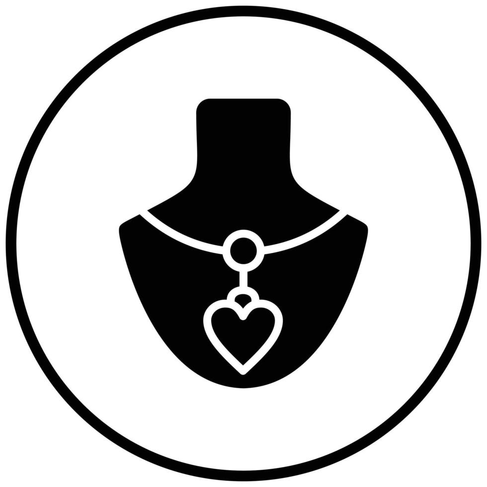 Necklace Icon Style vector