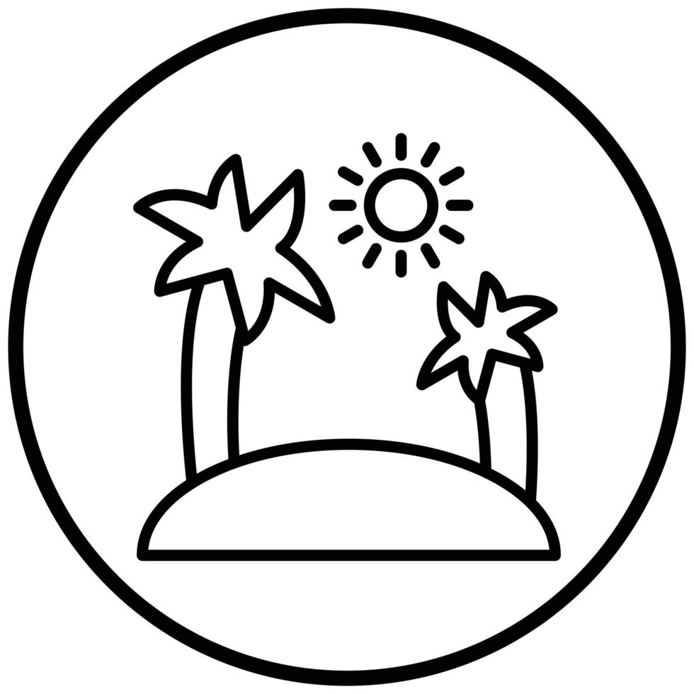 Island Icon Style vector