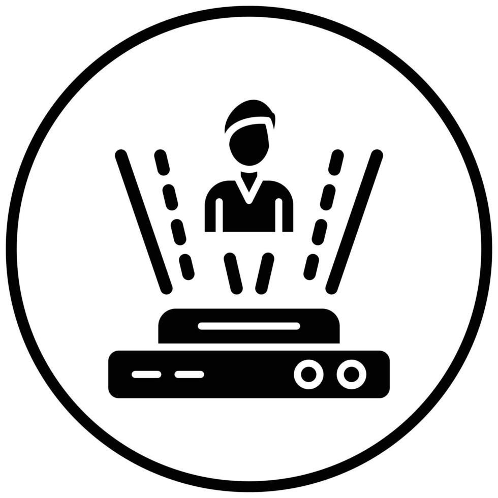 Holographic Icon Style vector