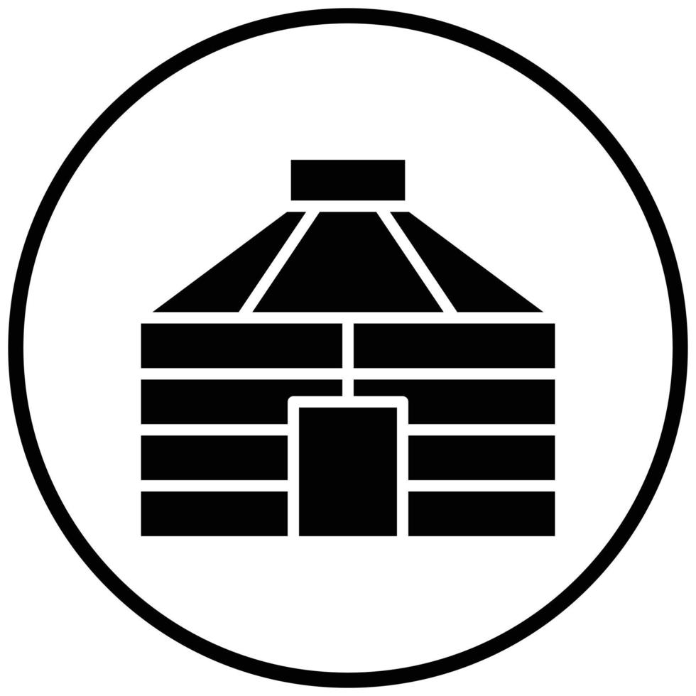 Yurt Icon Style vector