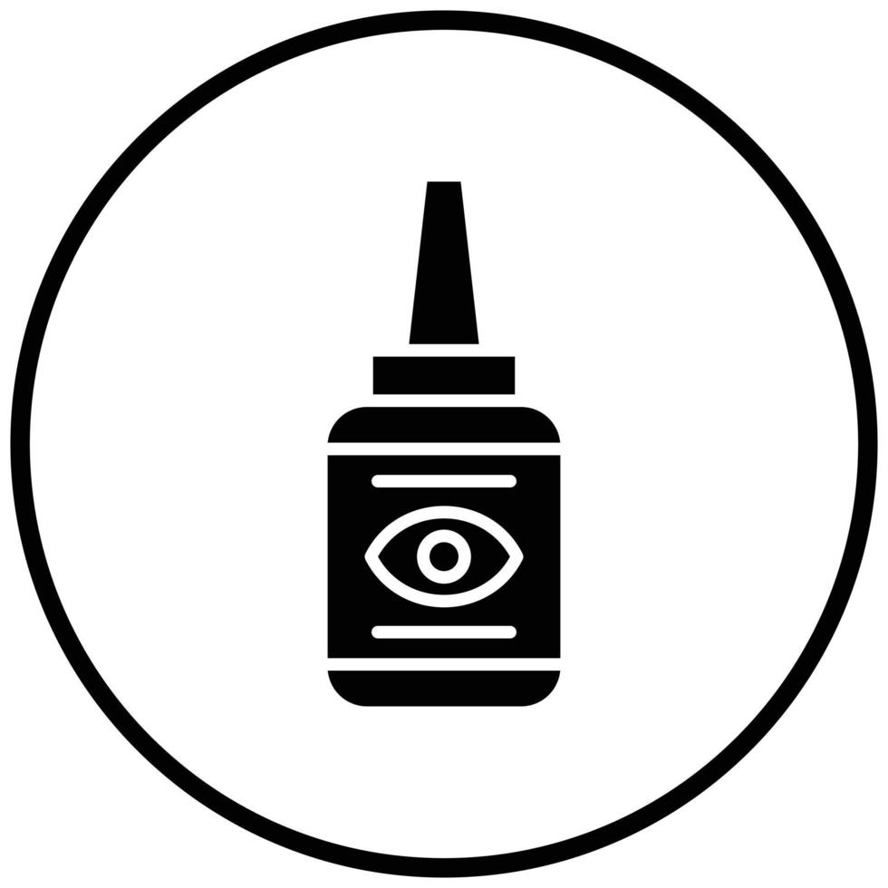 Eye Drop Icon Style vector