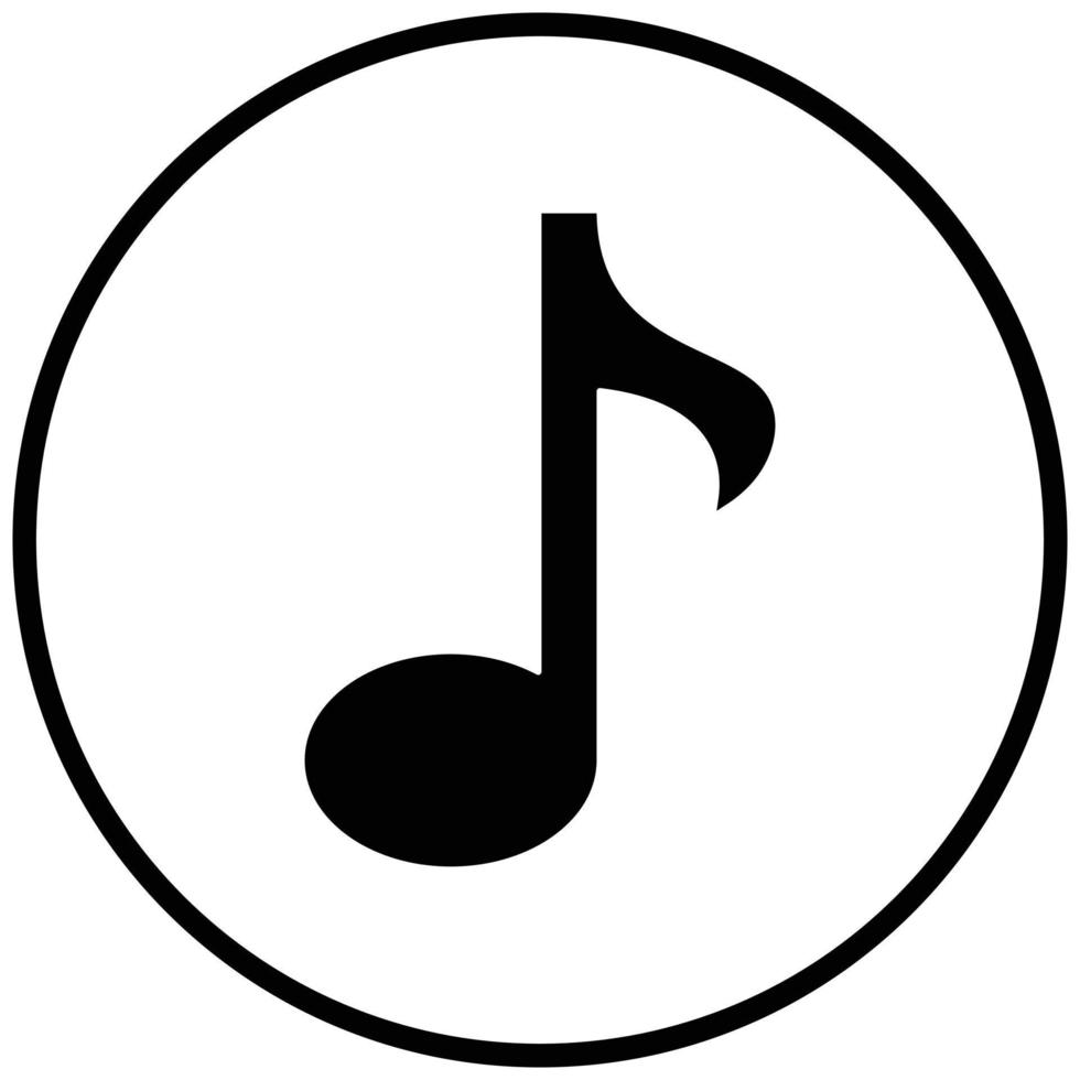 Musical Note Icon Style vector