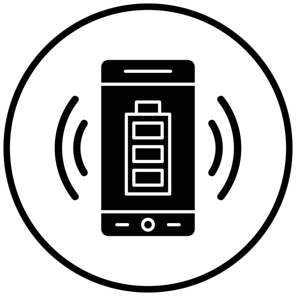 Wireless Charging Icon Style vector