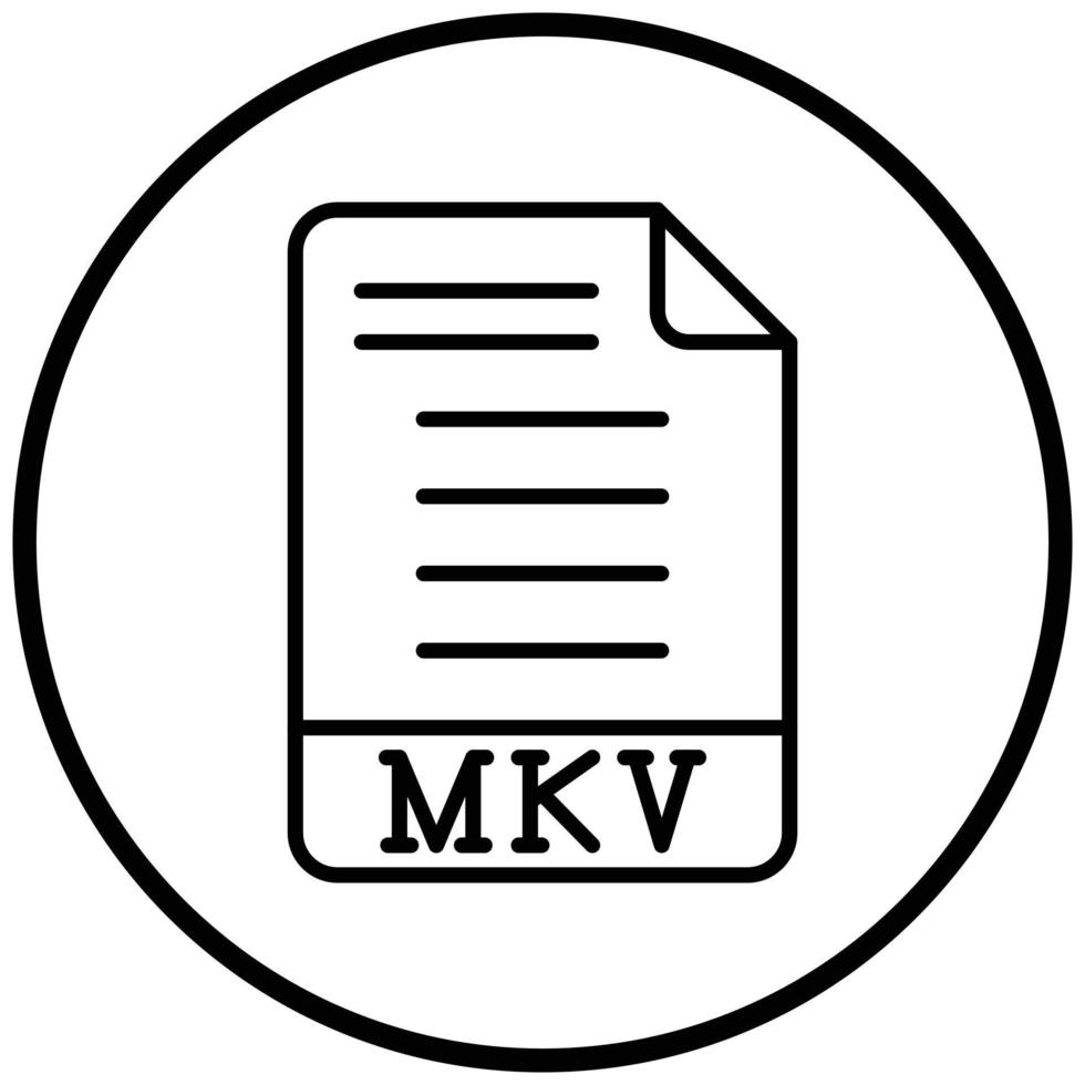 MKV Icon Style vector