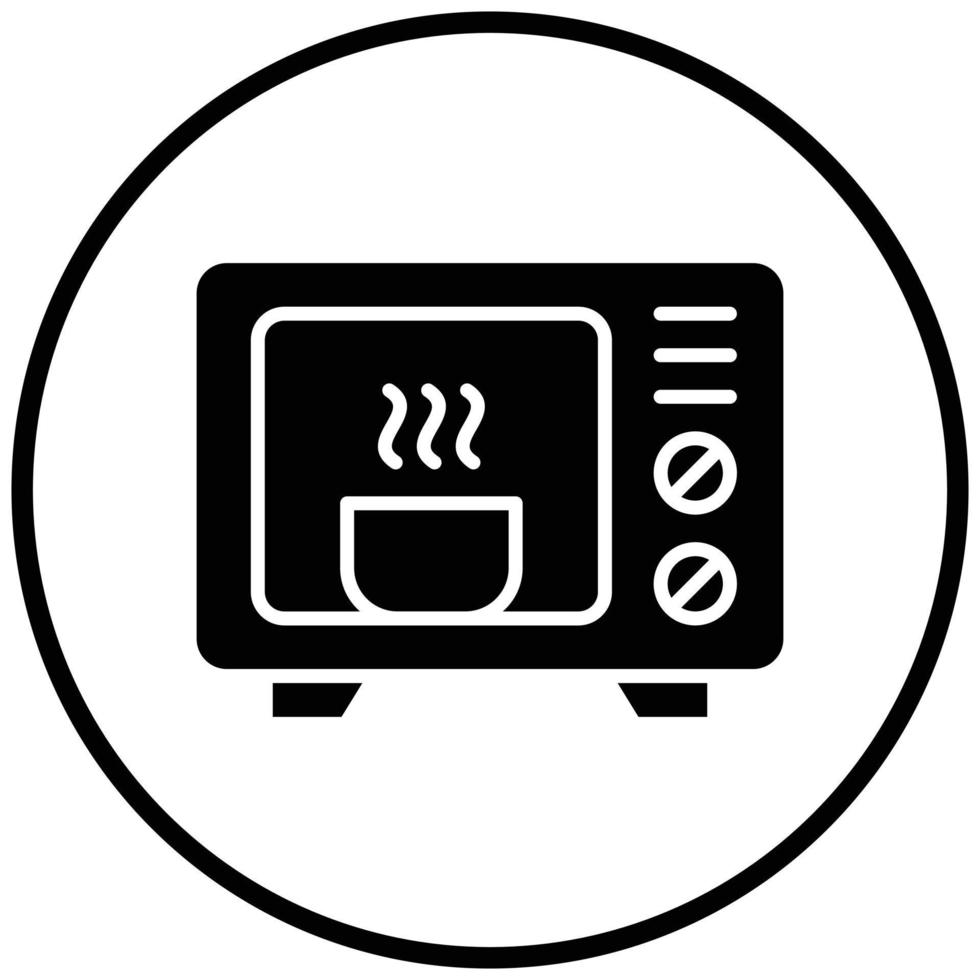 Microwave Icon Style vector