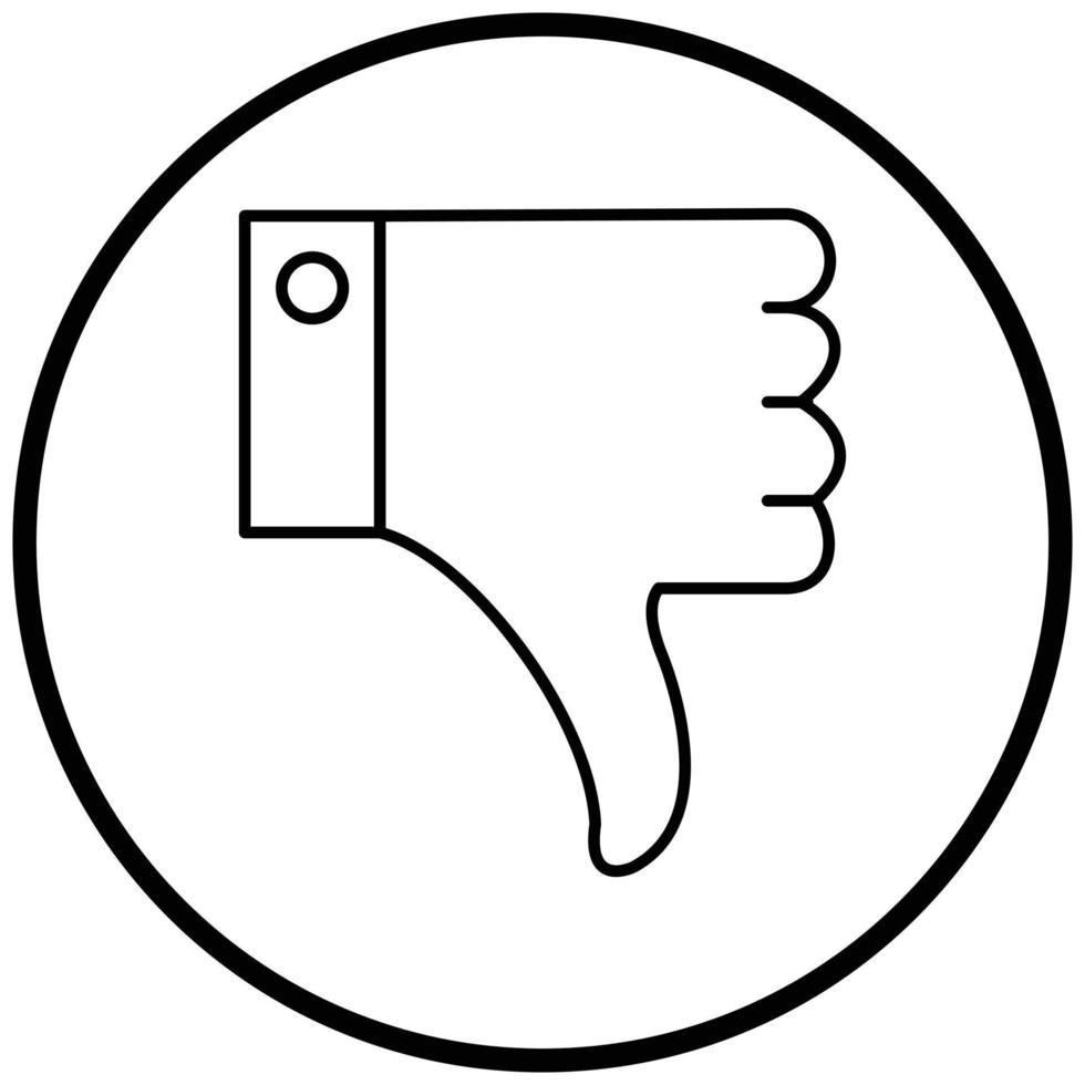 Dislike Icon Style vector