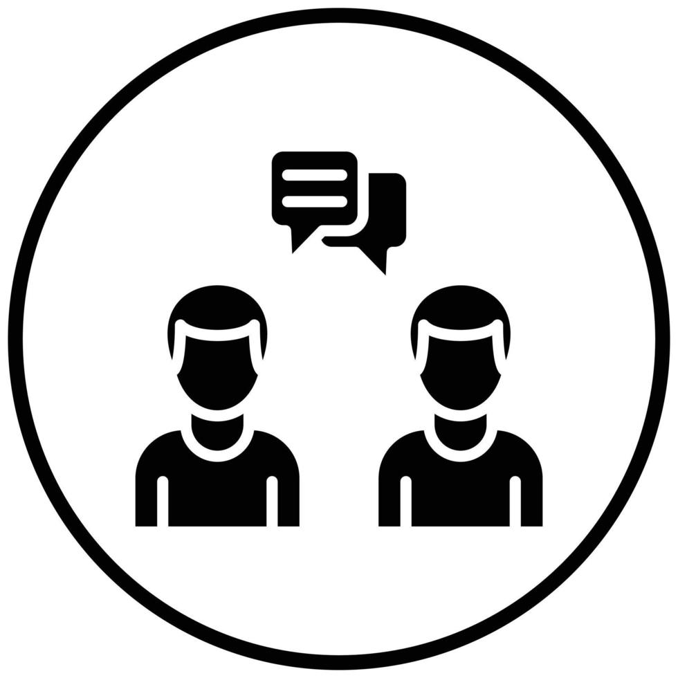 Conversation Icon Style vector