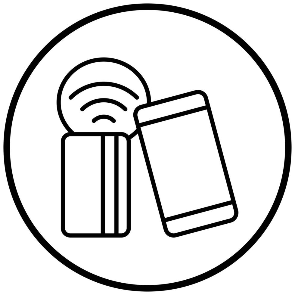 Nfc Icon Style vector