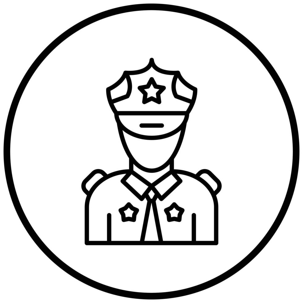 Security Guard Icon Style vector