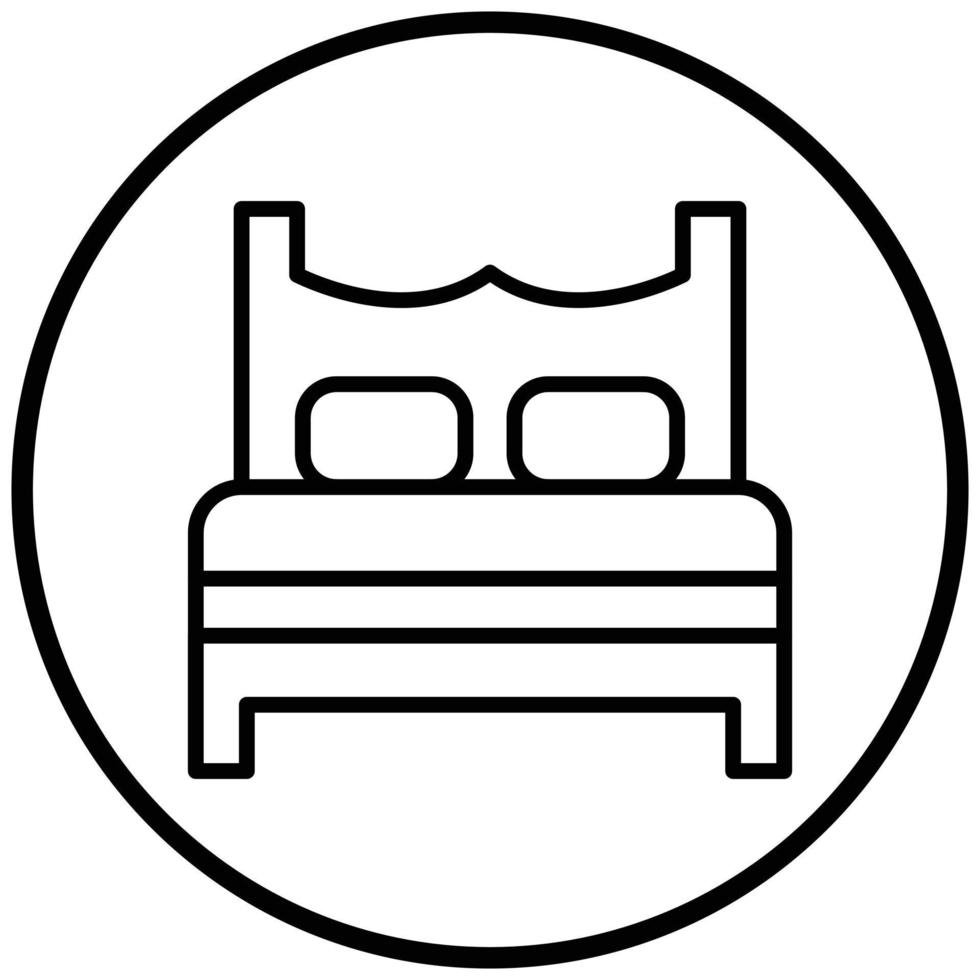 Bed Icon Style vector