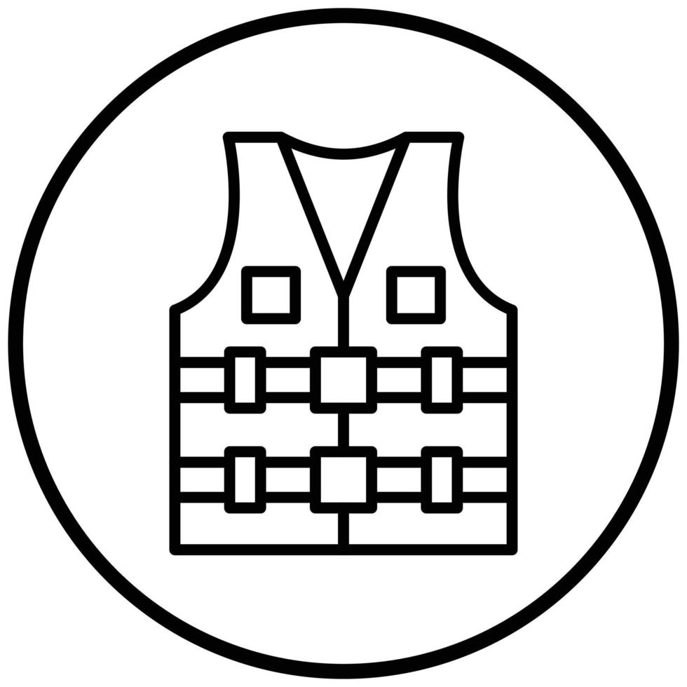 Life Vest Icon Style vector