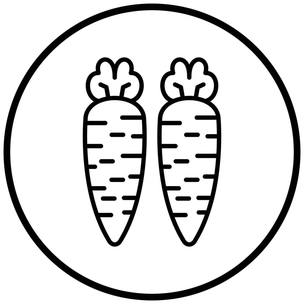 Carrots Icon Style vector