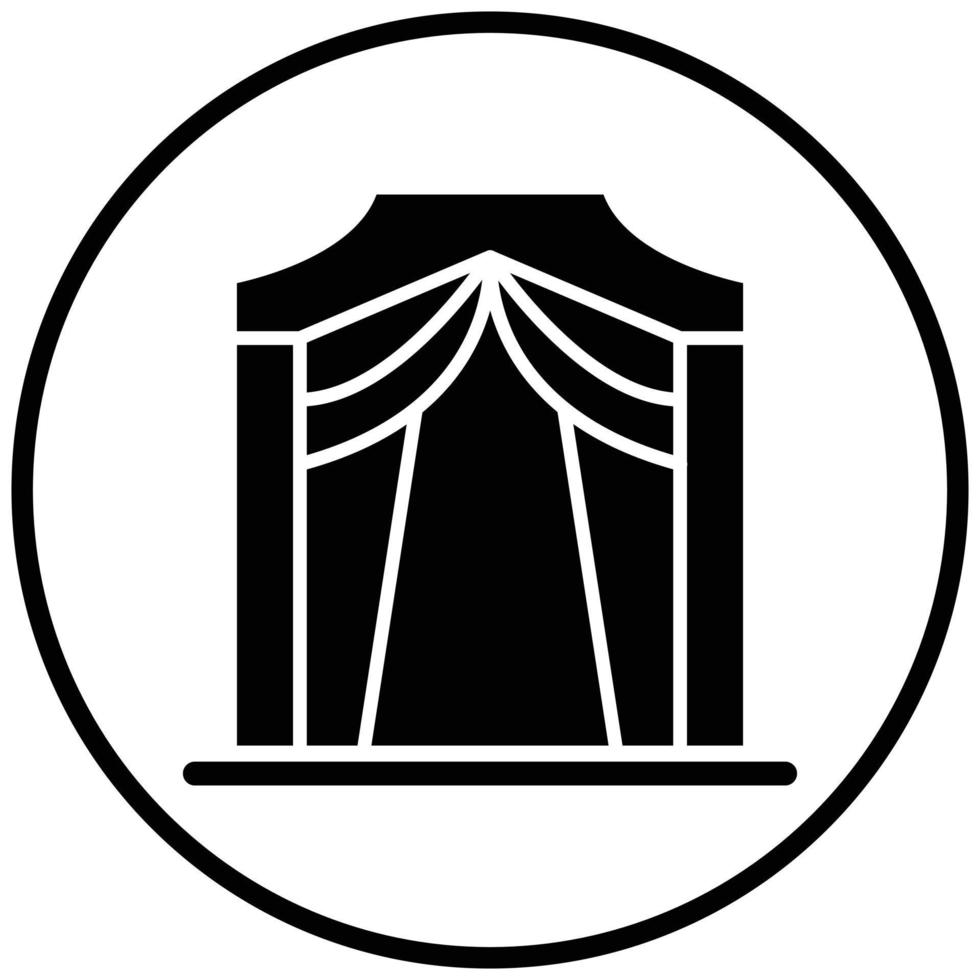 Street Entrance Icon Style vector