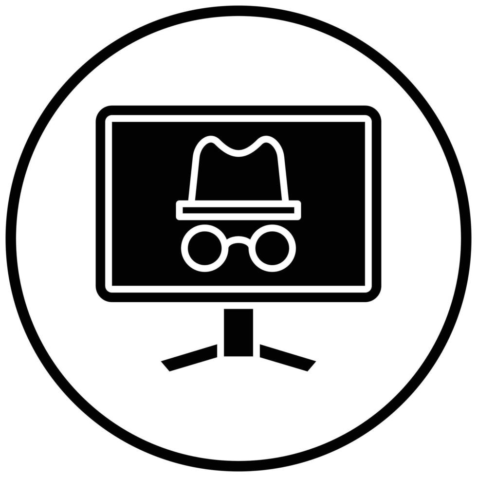 Incognito Icon Style vector