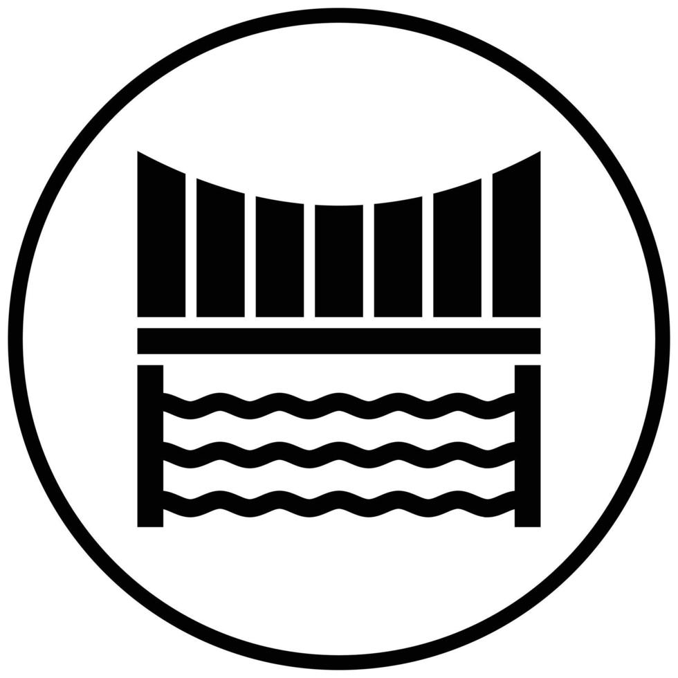 Bridge Icon Style vector
