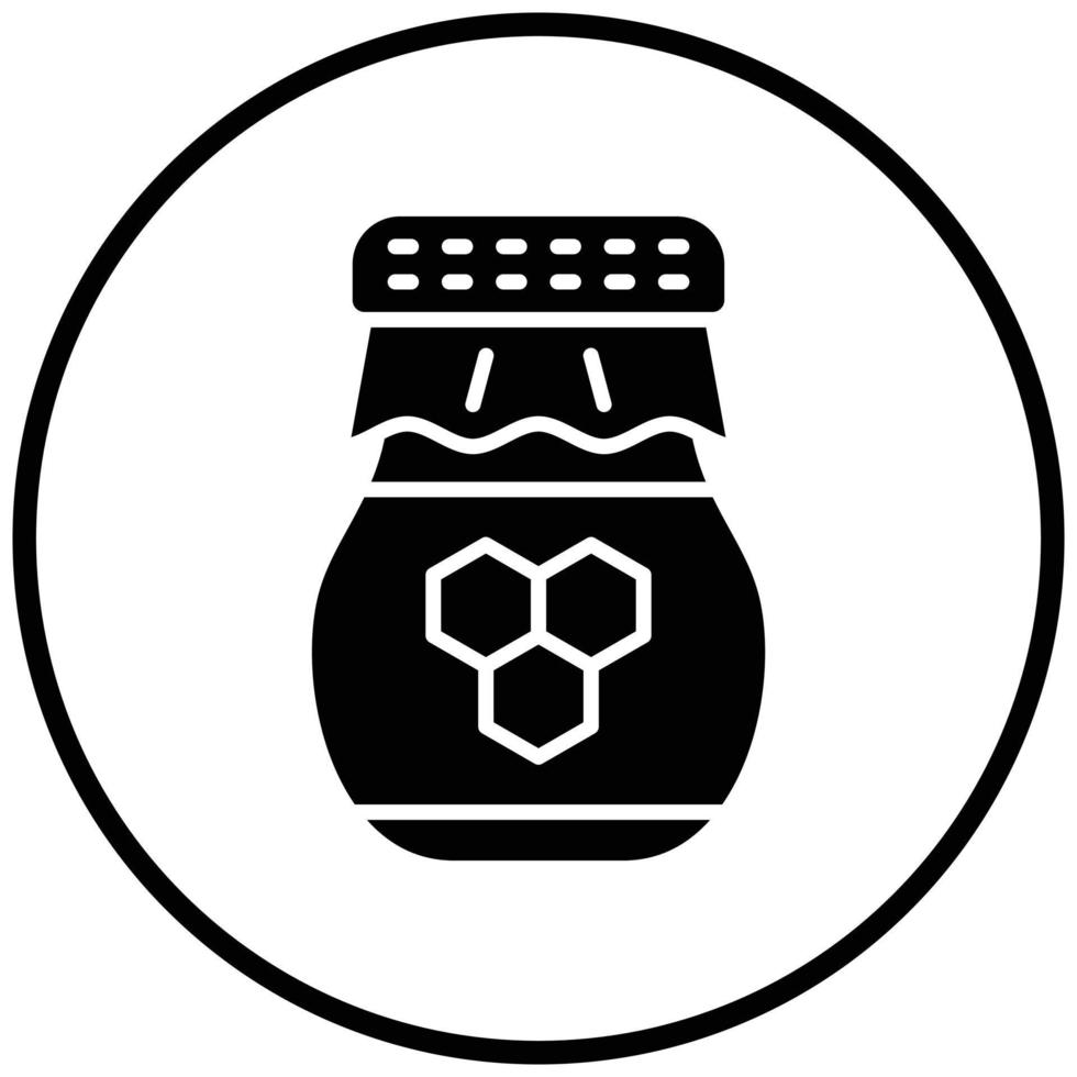 Honey Jar Icon Style vector