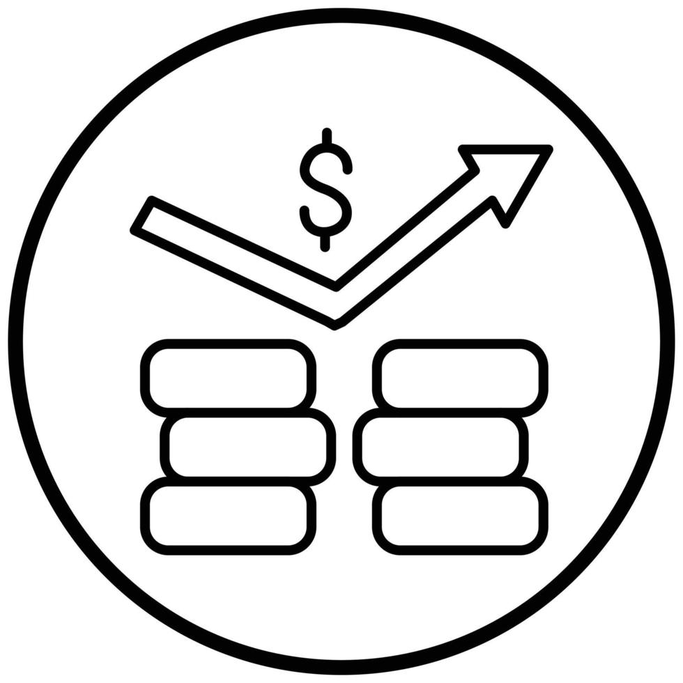 Stocks Icon Style vector