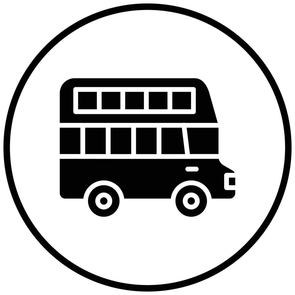 Double Decker Icon Style vector