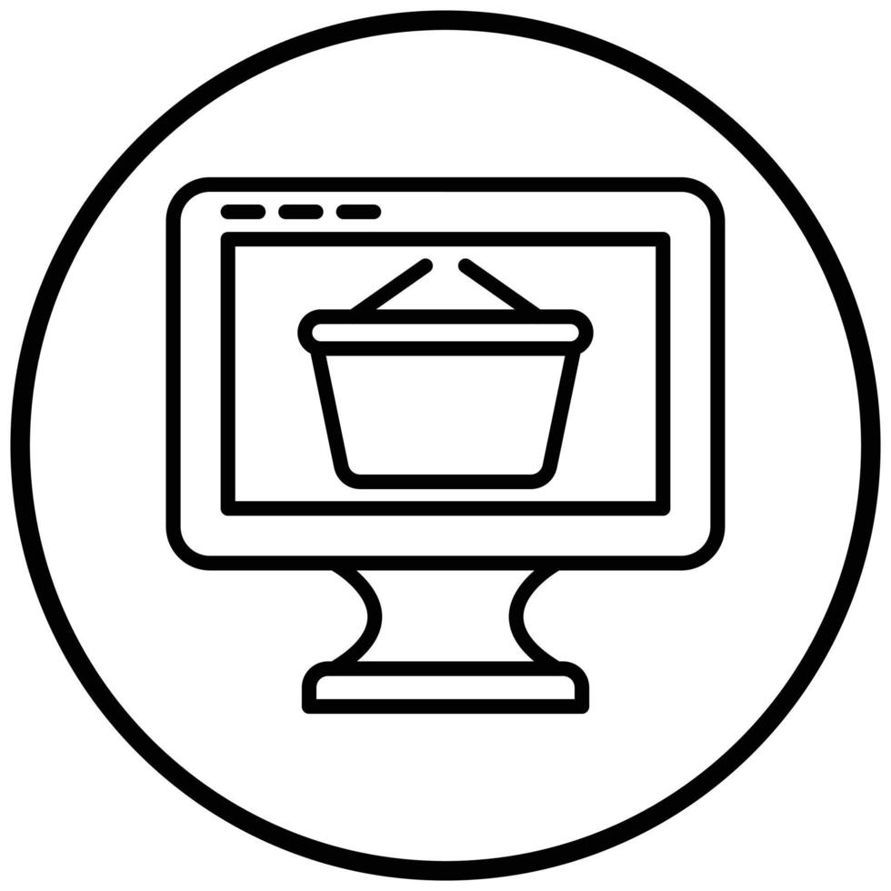 Ecommerce Webpage Icon Style vector