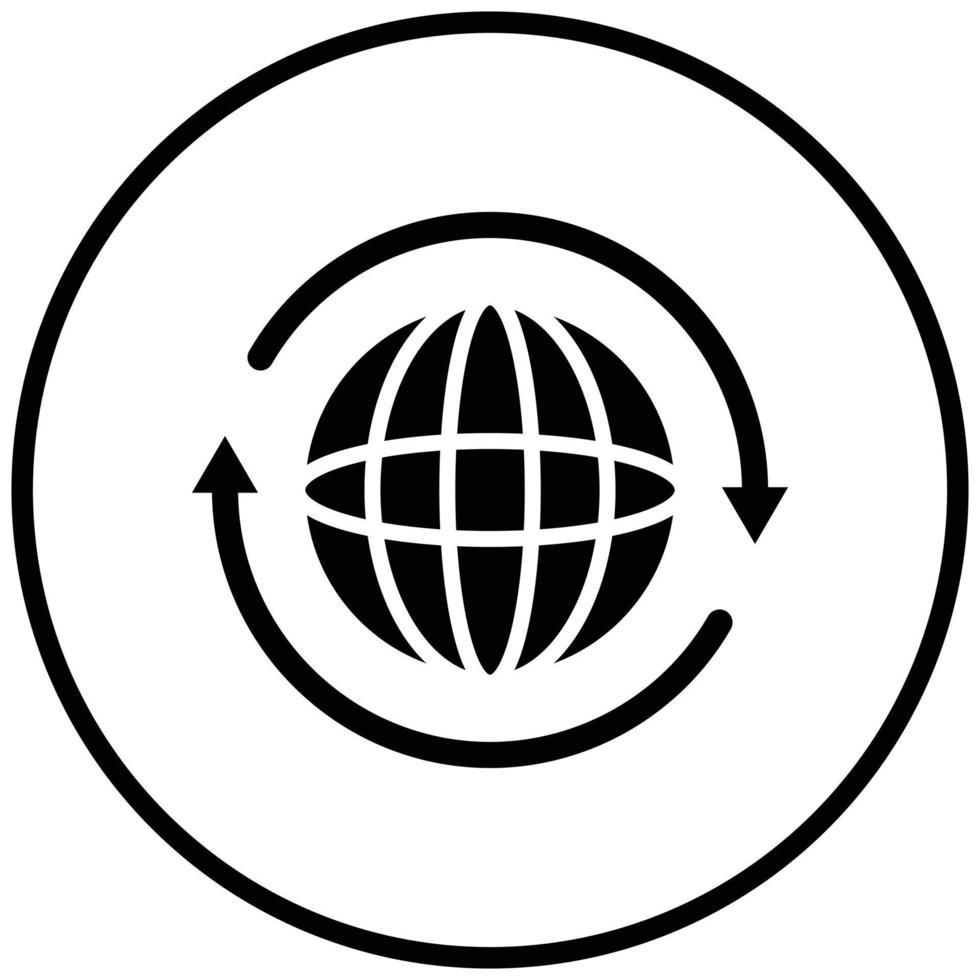 Worldwide Icon Style vector