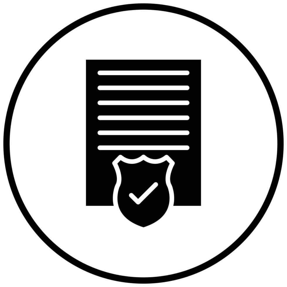 Legal Document Icon Style vector