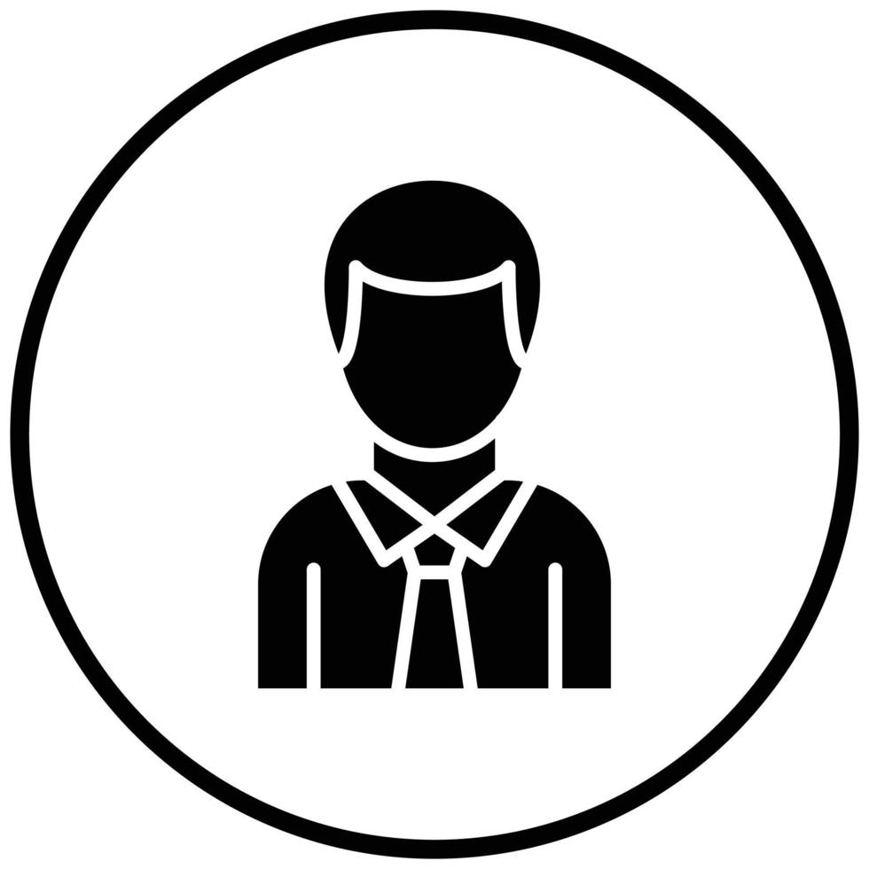 estilo de icono de hombre de negocios vector