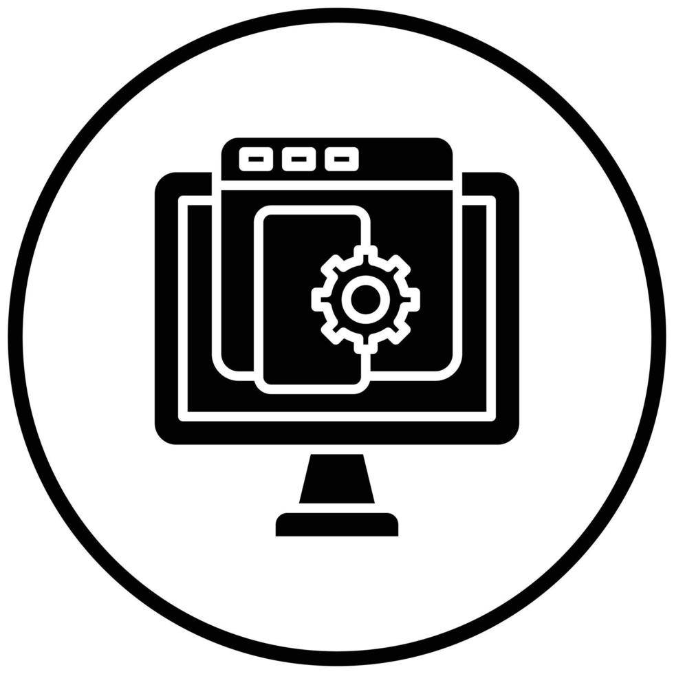 Software Development Icon Style vector