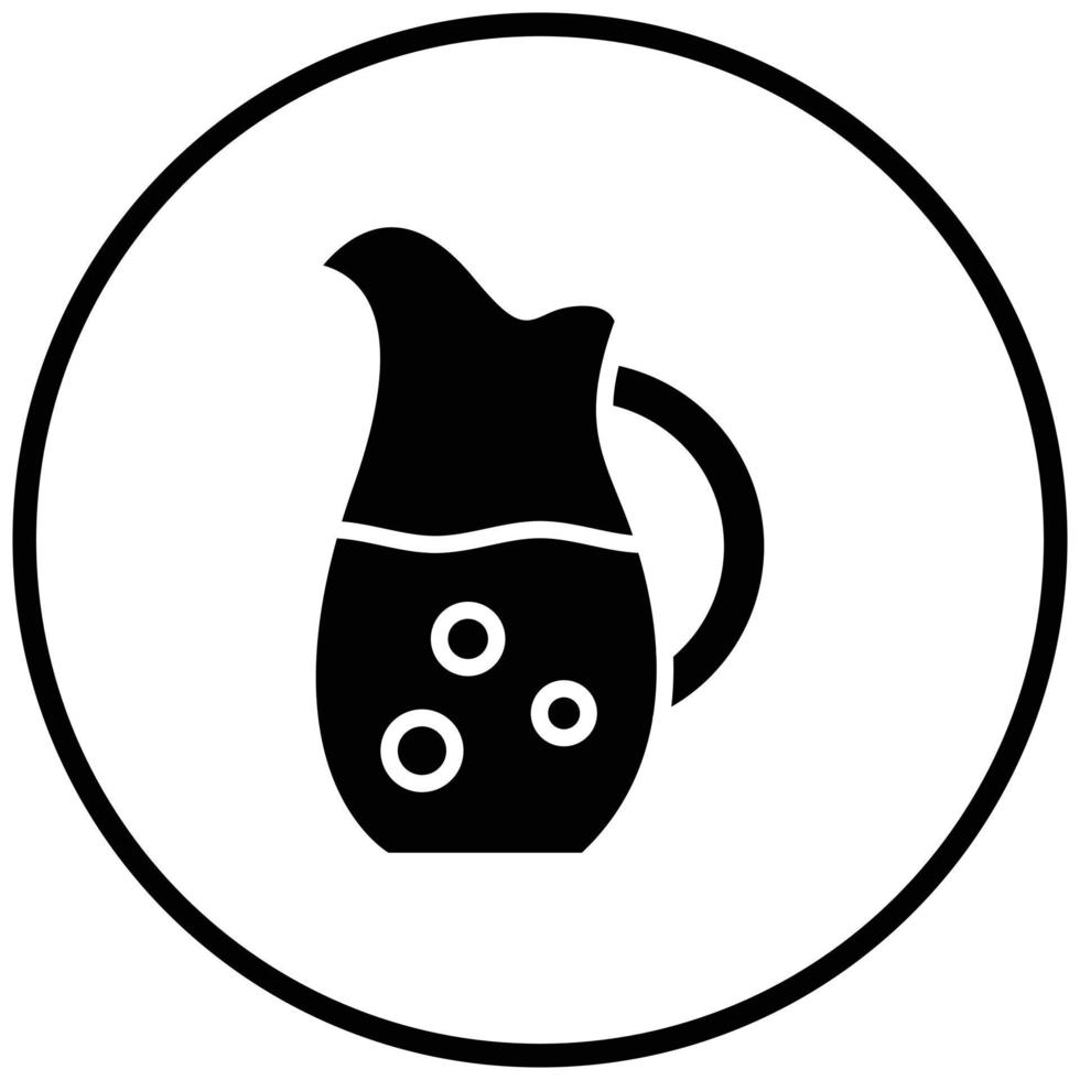 Water Jar Icon Style vector