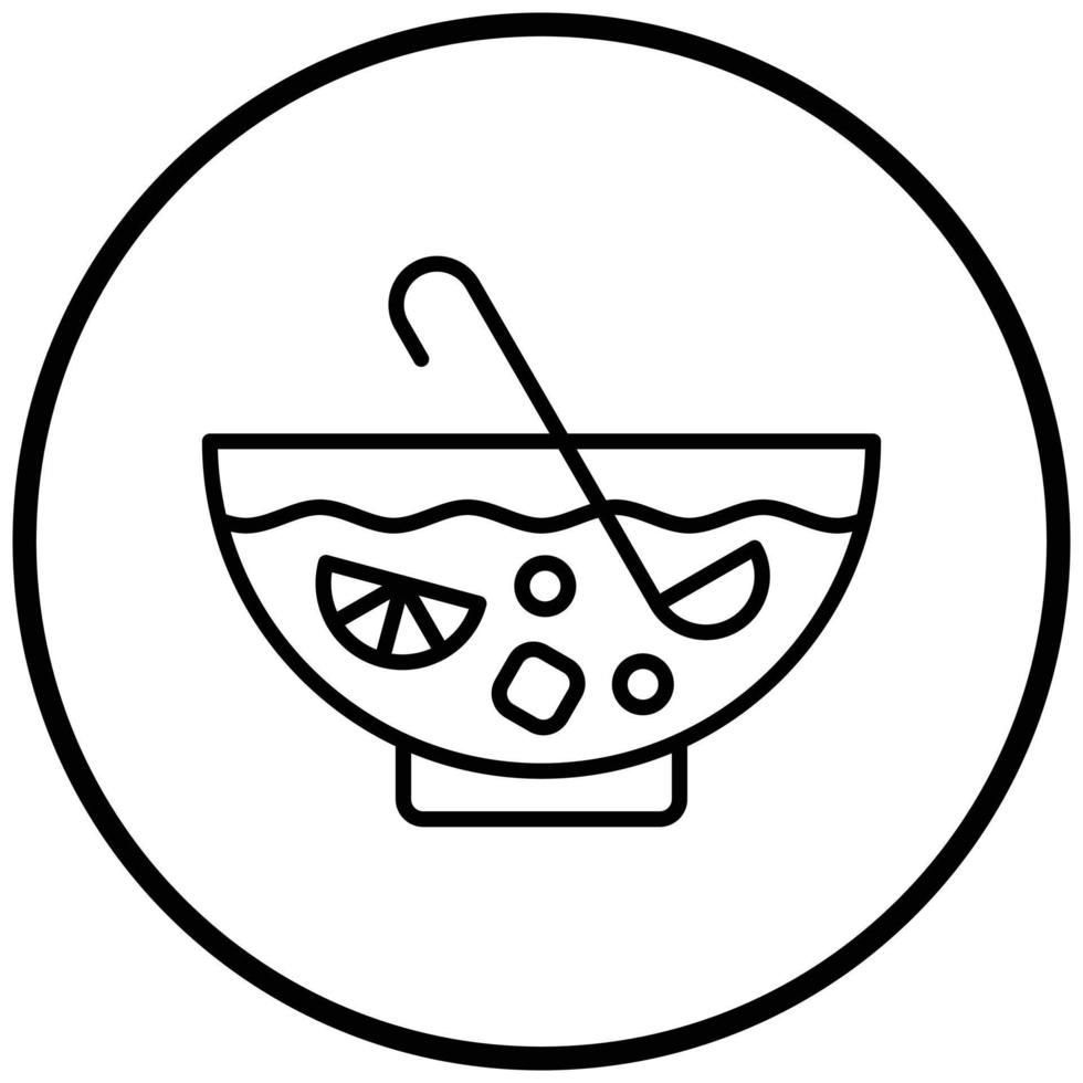 Birthday Punch Icon Style vector