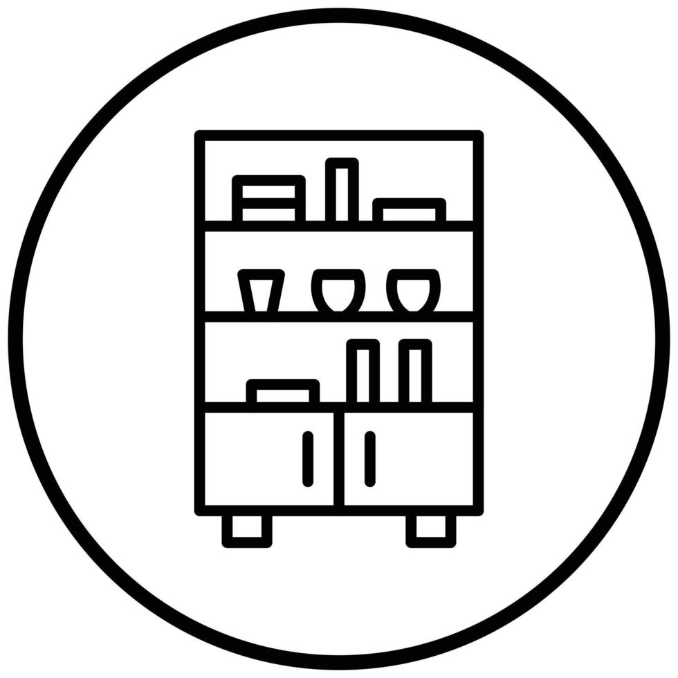 Shelves Icon Style vector