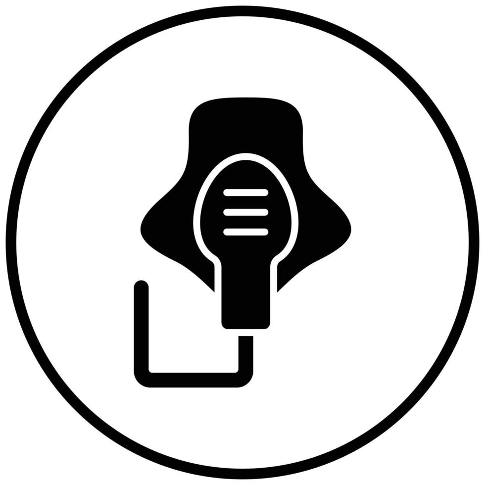 Oxygen Mask Icon Style vector