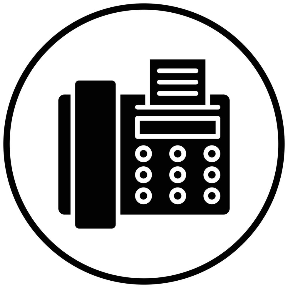 Fax Icon Style vector