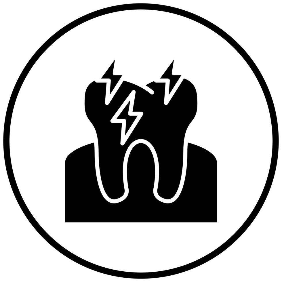 Toothache Icon Style vector