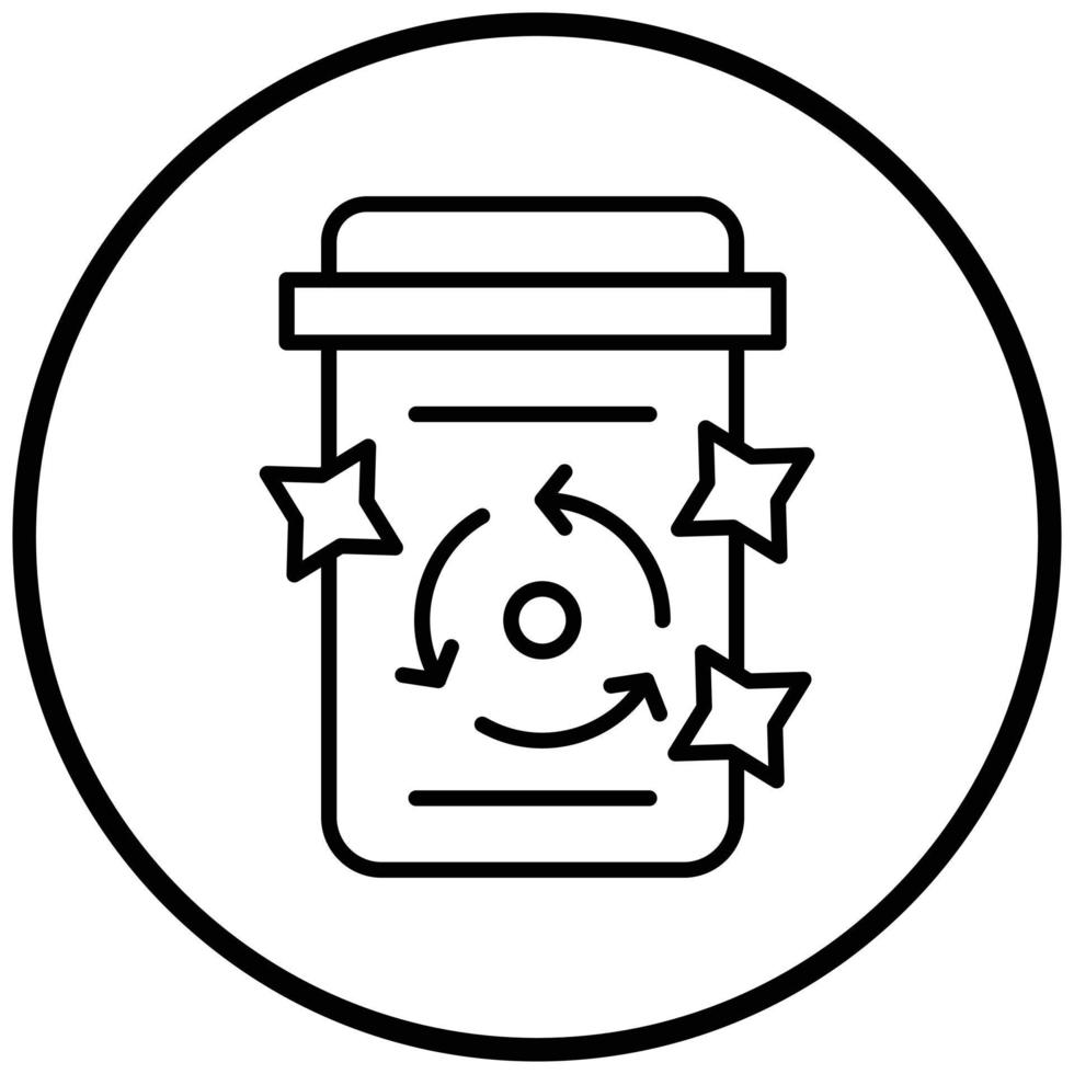 Garbage Cleaning Icon Style vector
