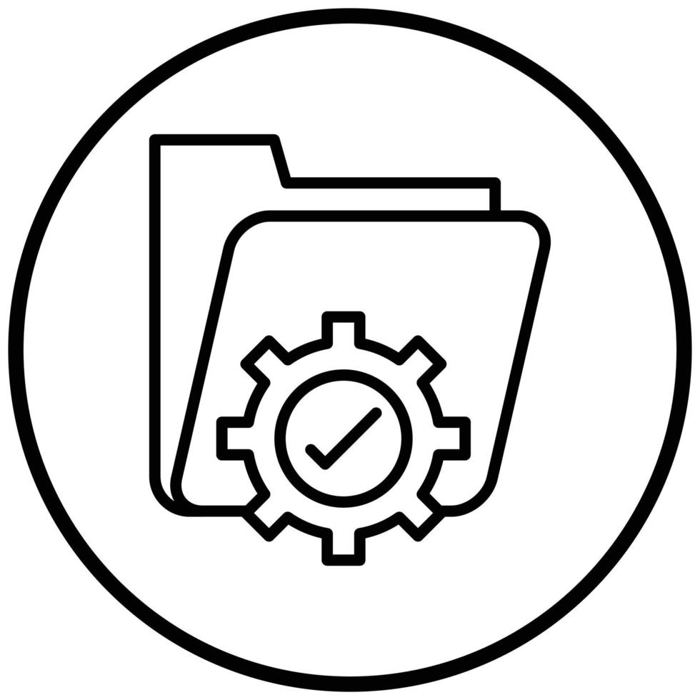 Data Management Icon Style vector