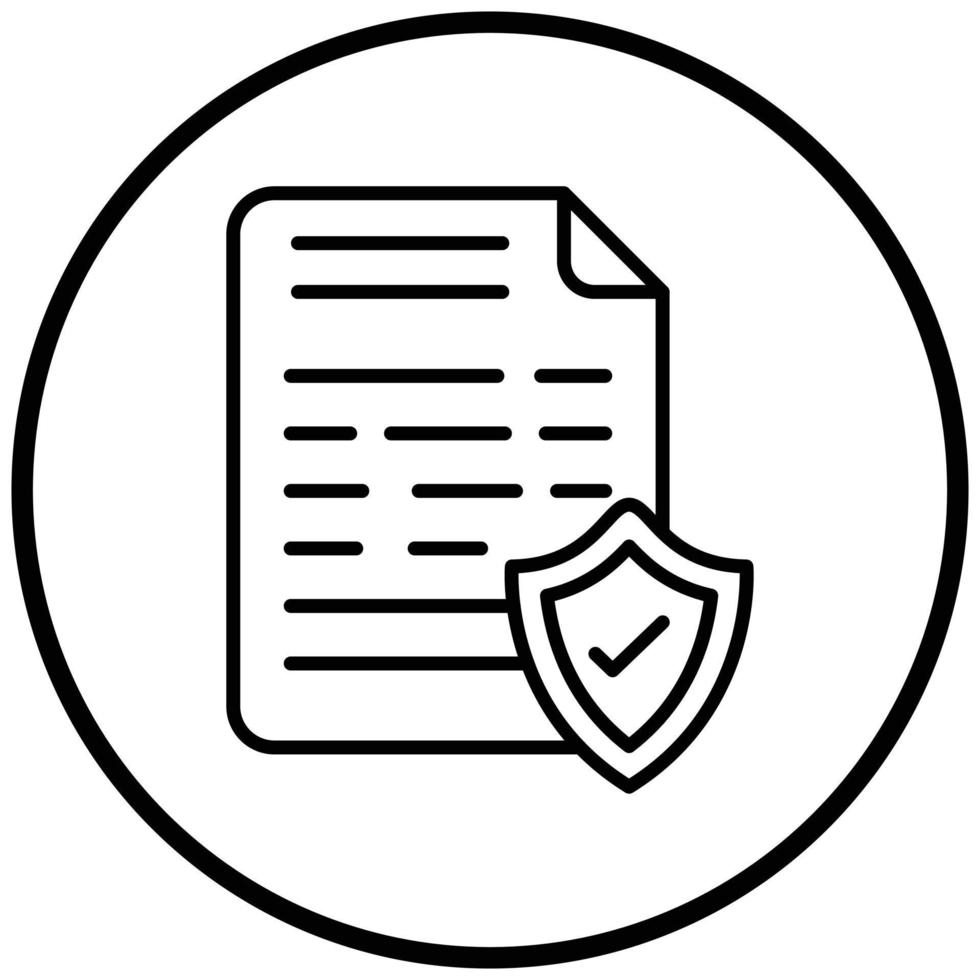 File Protection Icon Style vector