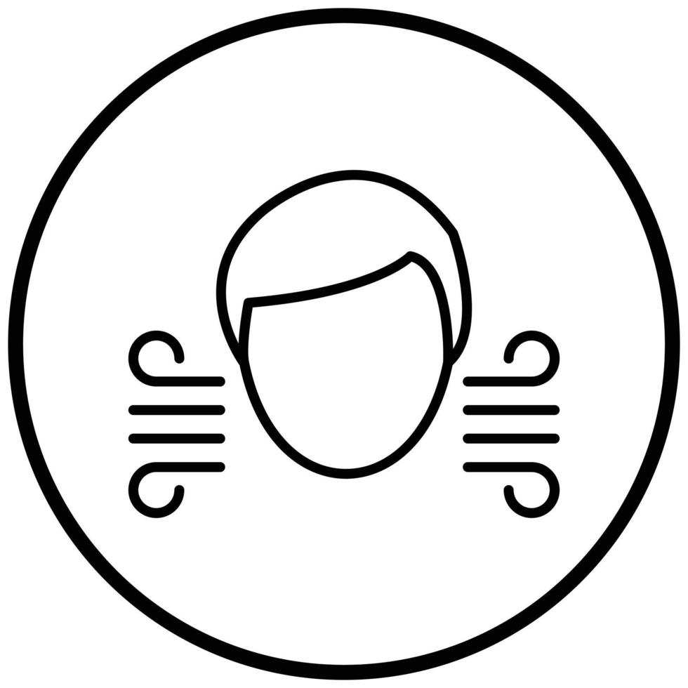 Bad Breath Icon Style vector