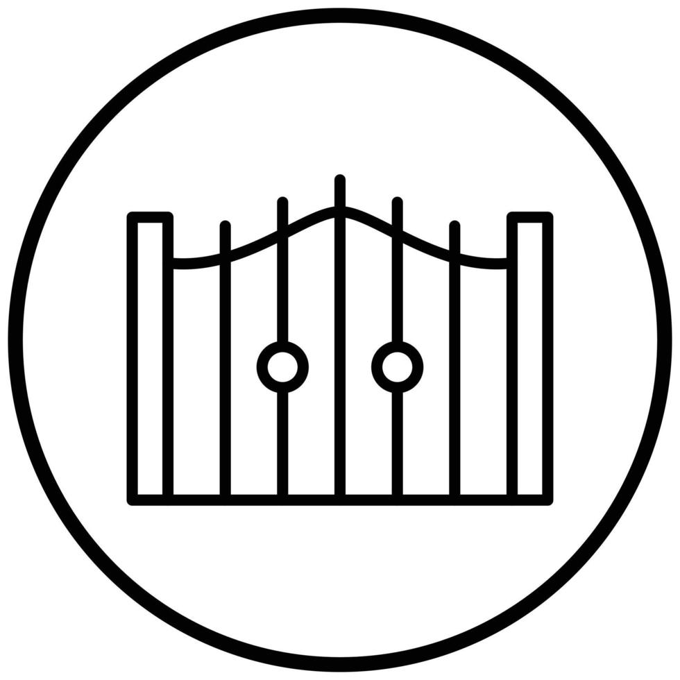 Gate Icon Style vector