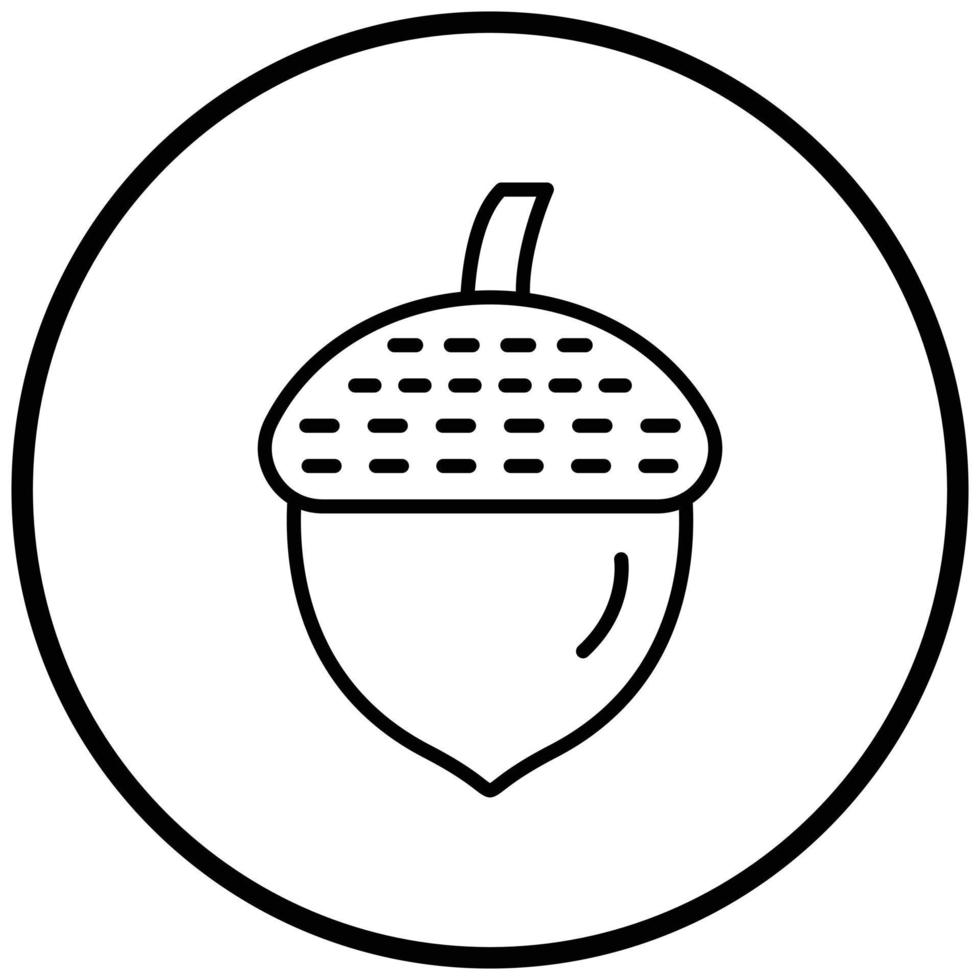 Acorn Icon Style vector