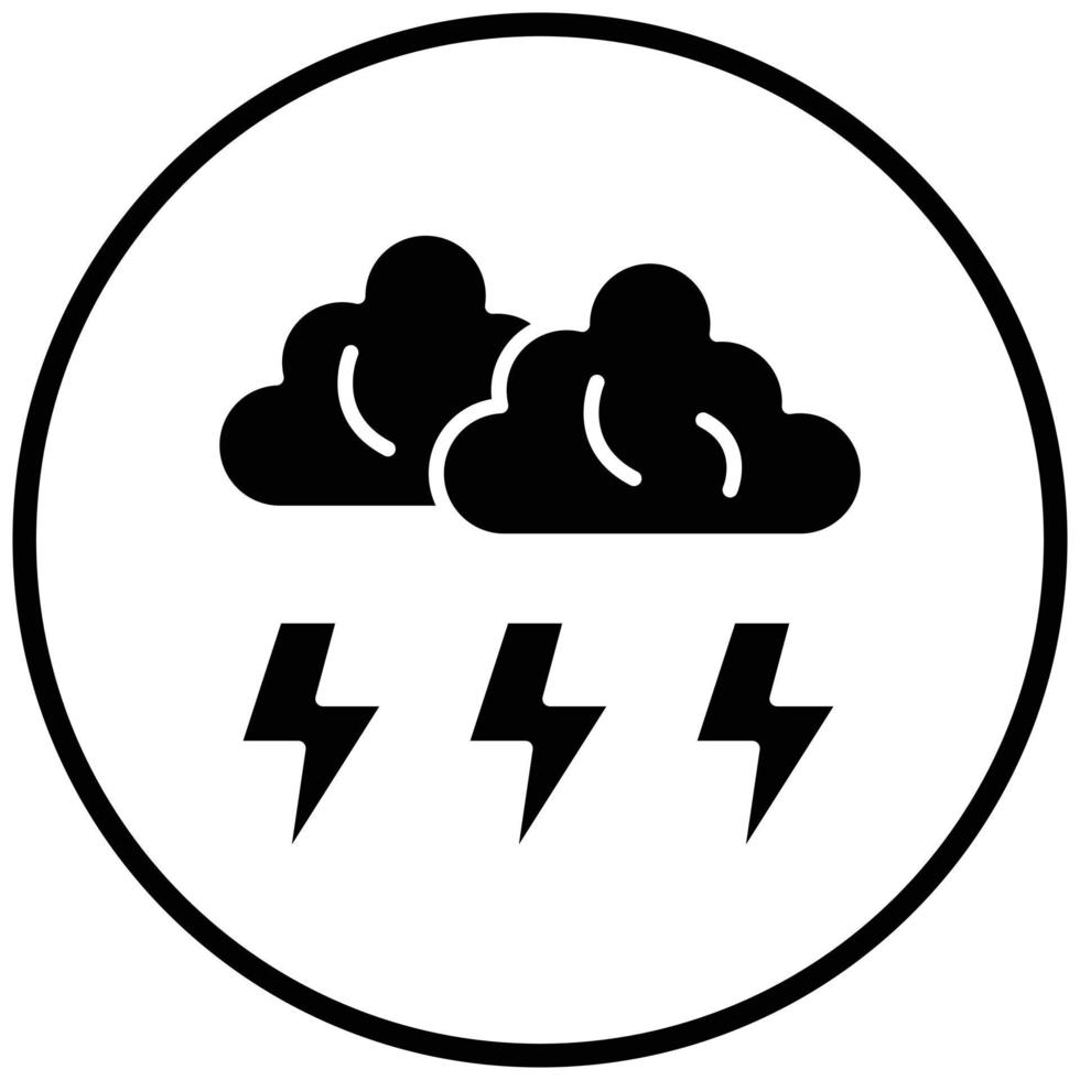 Storm Icon Style vector