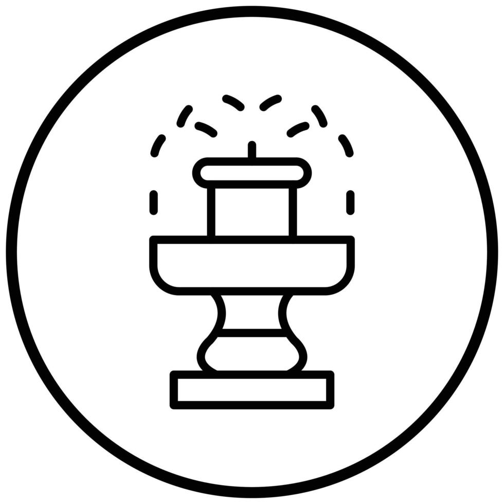 Fountain Icon Style vector