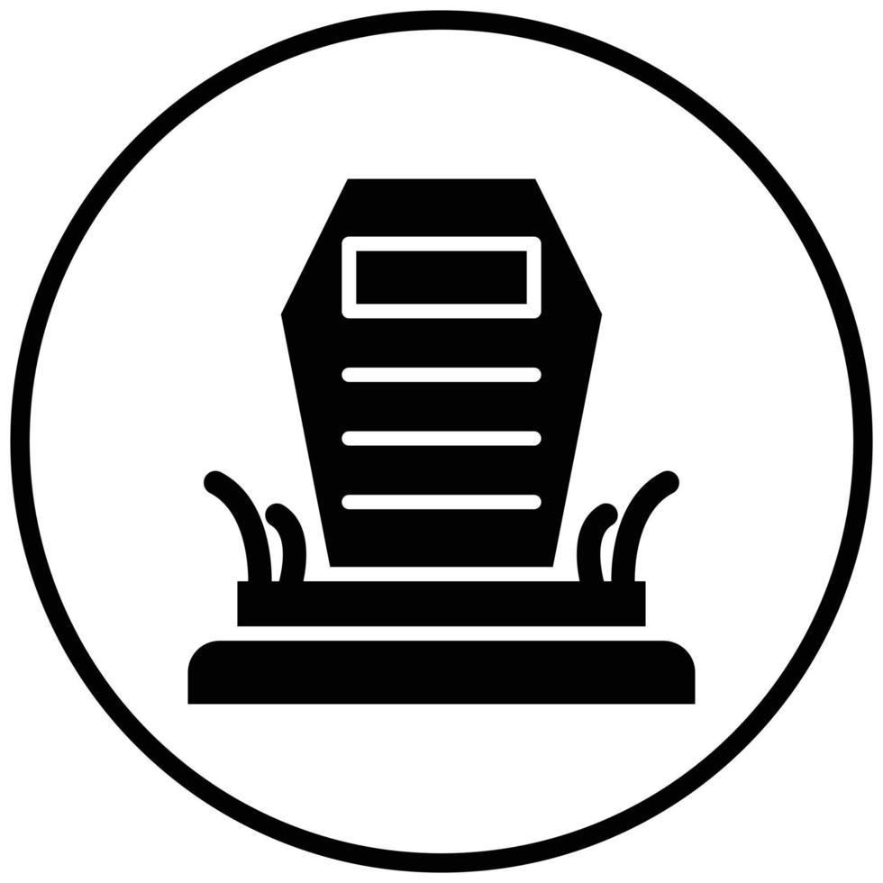 Cemetery Icon Style vector