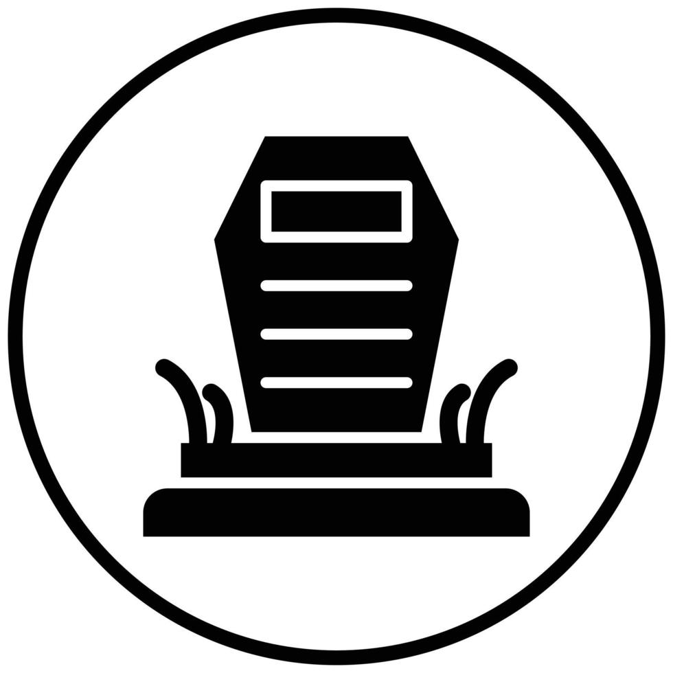 Cemetery Icon Style vector