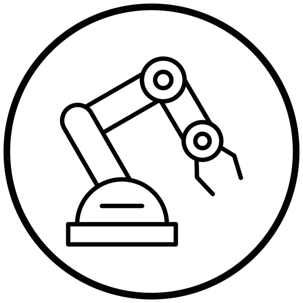 Mechanical Arm Icon Style vector