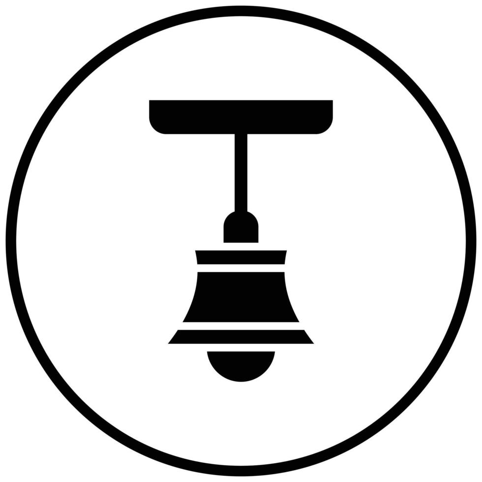Hang Lamp Icon Style vector