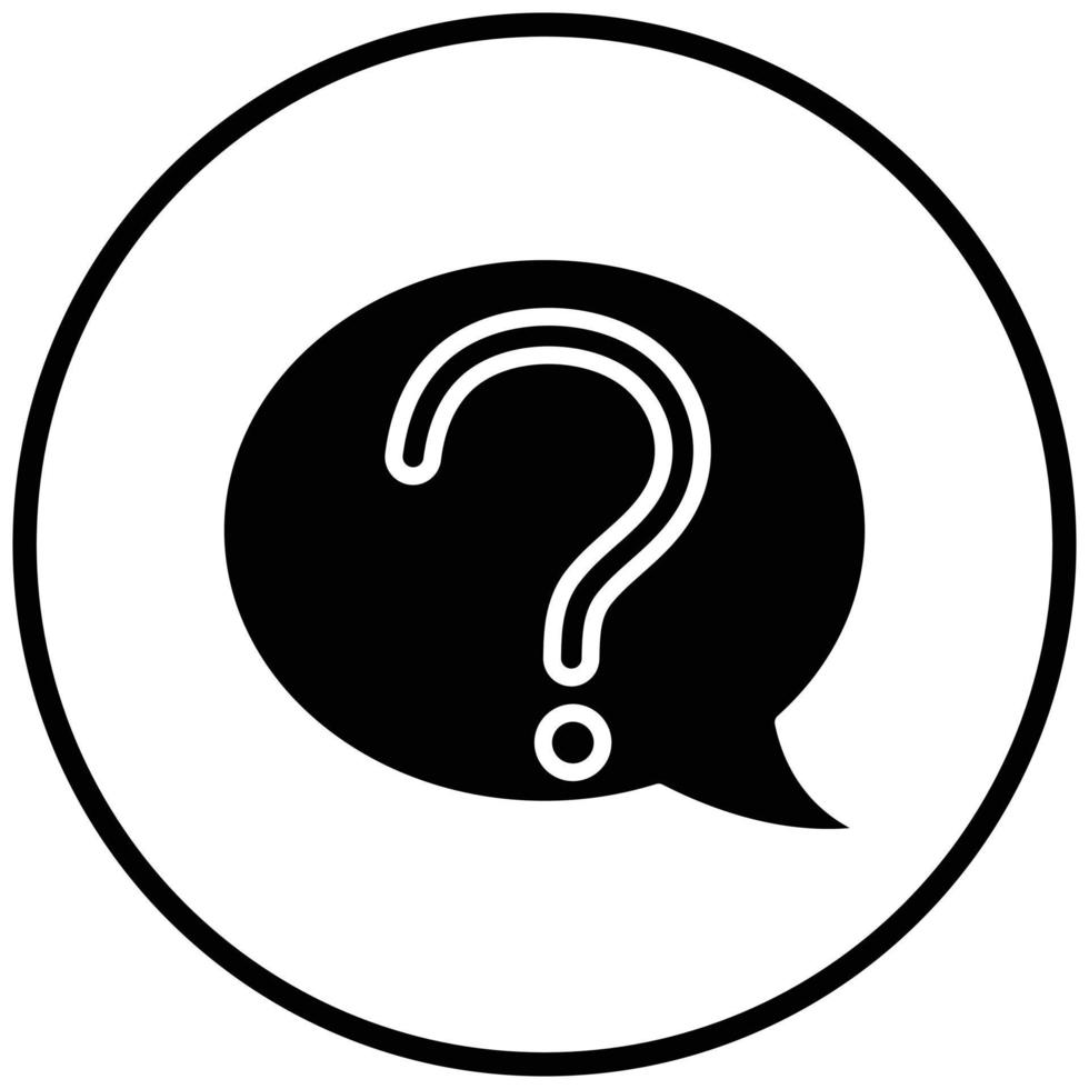 Question Icon Style vector