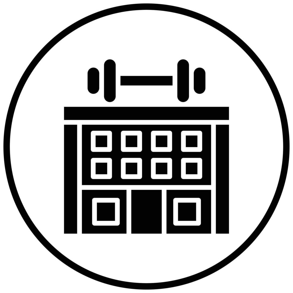 Gym Icon Style vector